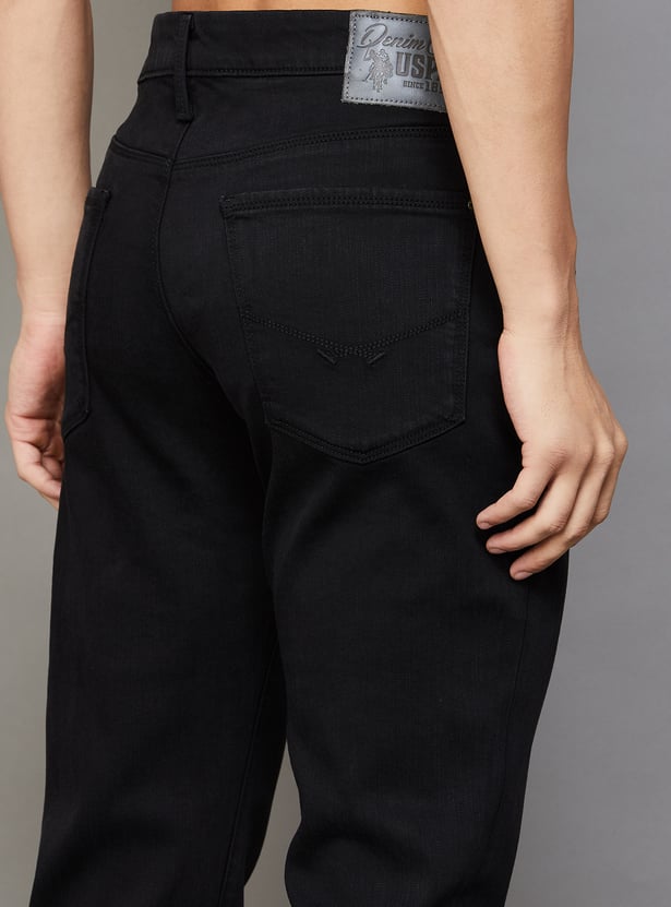 US POLO ASSN Solid Slim Tapered Jeans