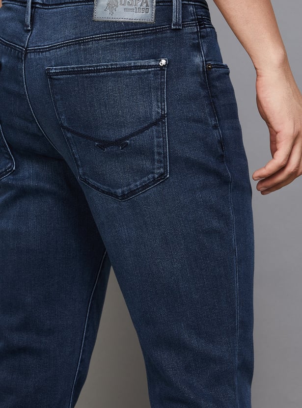 US POLO ASSN Washed Slim Tapered Jeans