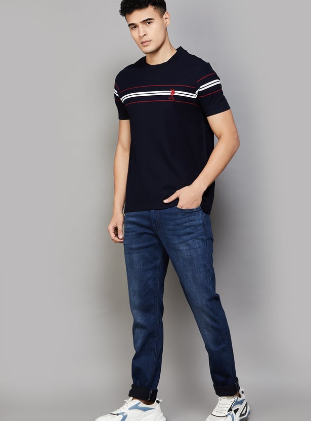 US POLO ASSN Washed Slim Tapered Jeans