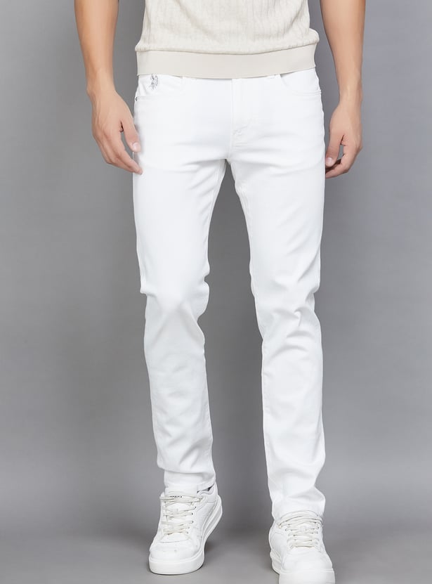 US POLO ASSN Solid Slim Tapered Jeans