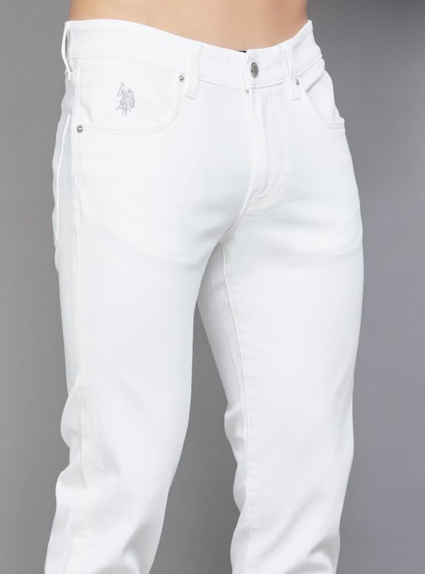 US POLO ASSN Solid Slim Tapered Jeans