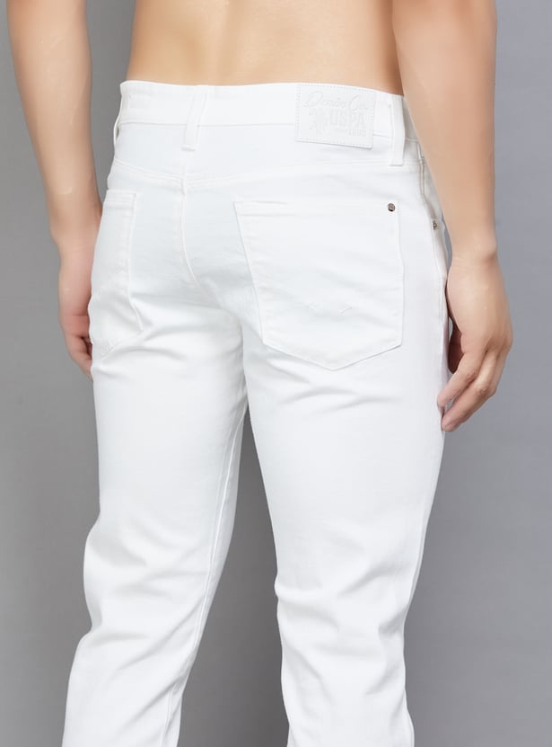US POLO ASSN Solid Slim Tapered Jeans