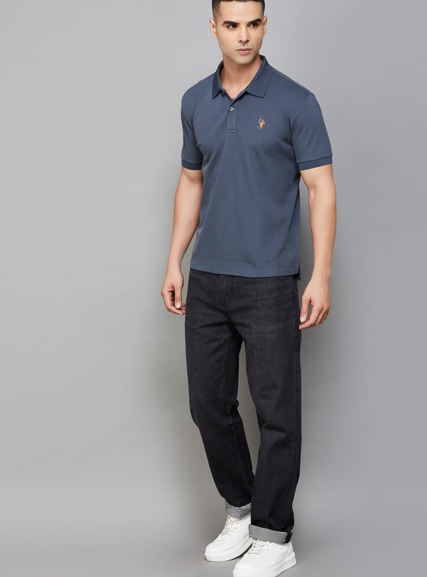 US POLO ASSN Solid Polo T-shirt