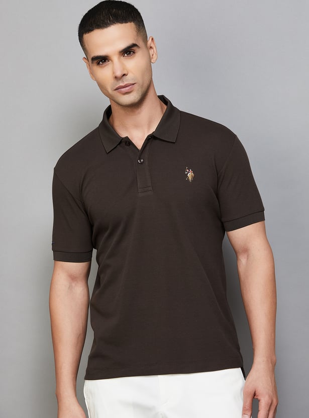 US POLO ASSN Solid Polo T-shirt