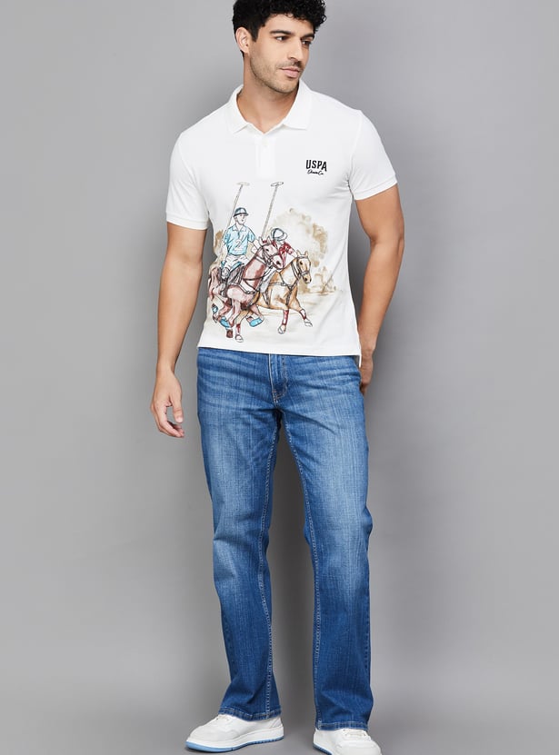 US POLO ASSN Printed Polo T-shirt