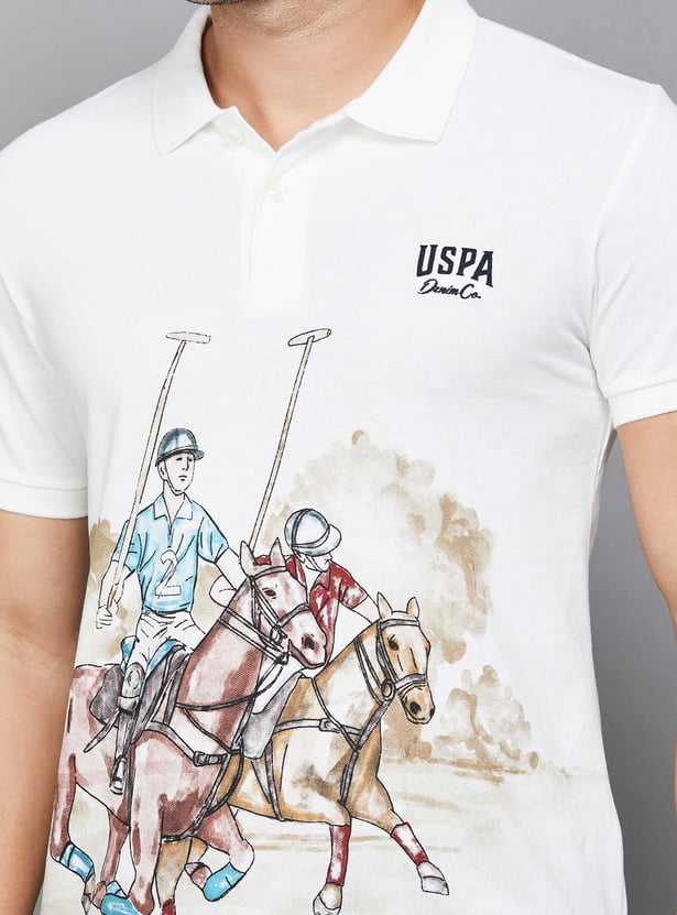 US POLO ASSN Printed Polo T-shirt