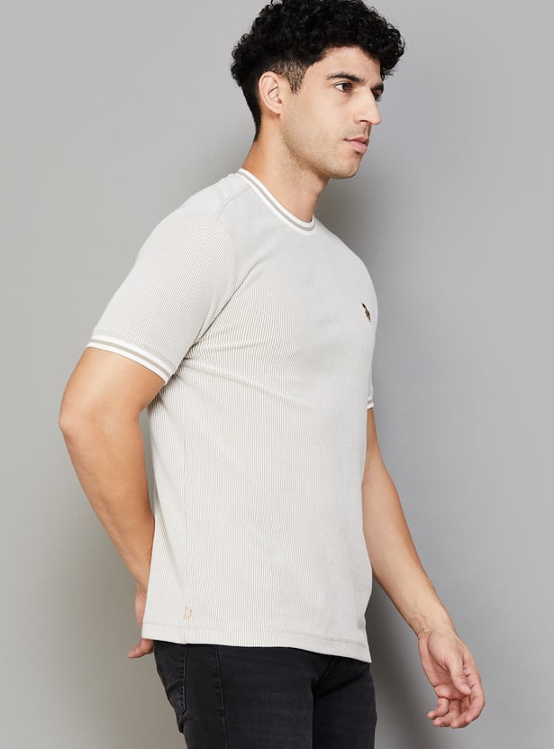 US POLO ASSN Solid Crew Neck T-shirt
