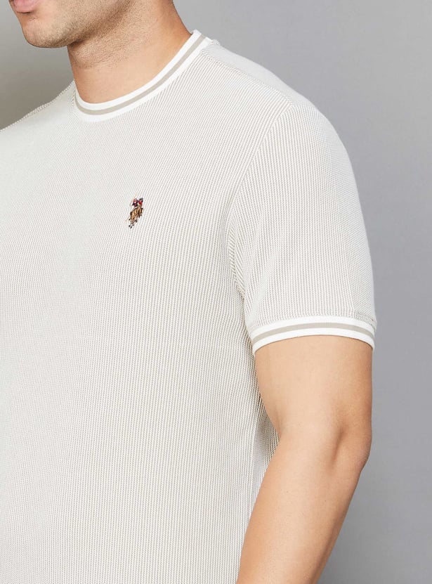 US POLO ASSN Solid Crew Neck T-shirt