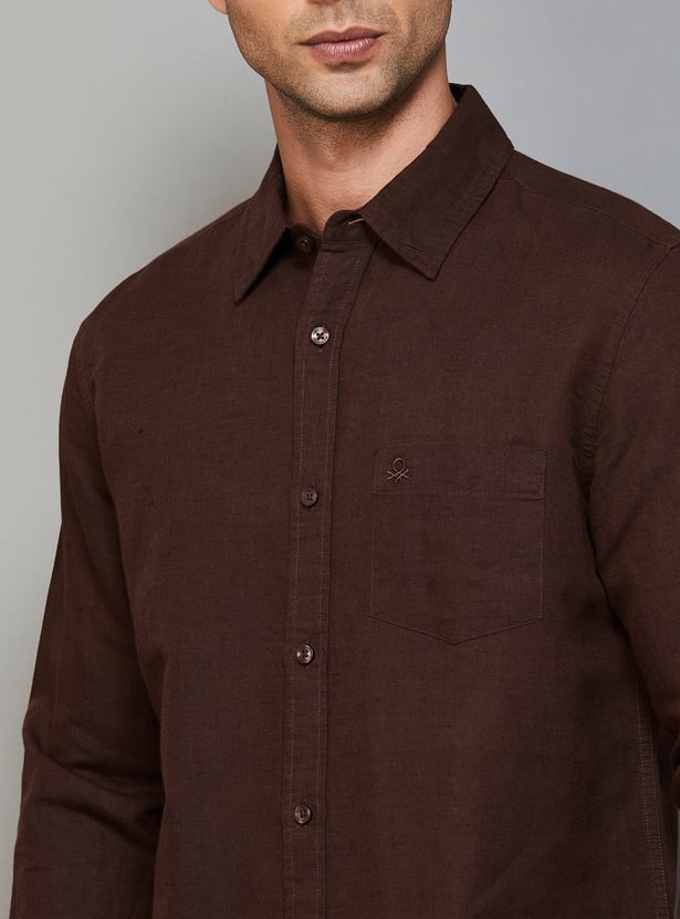 UNITED COLORS OF BENETTON Textured Regular Fit Shirt