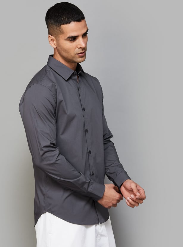 UNITED COLORS OF BENETTON Solid Slim Fit Shirt