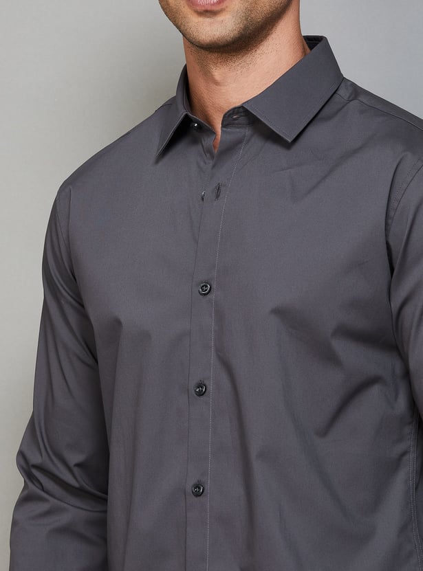 UNITED COLORS OF BENETTON Solid Slim Fit Shirt