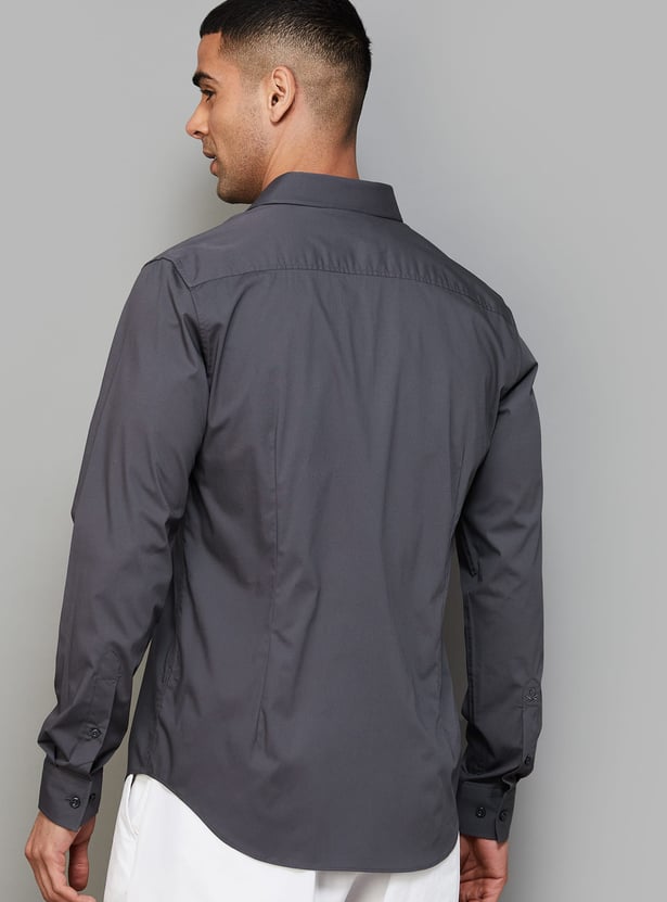 UNITED COLORS OF BENETTON Solid Slim Fit Shirt