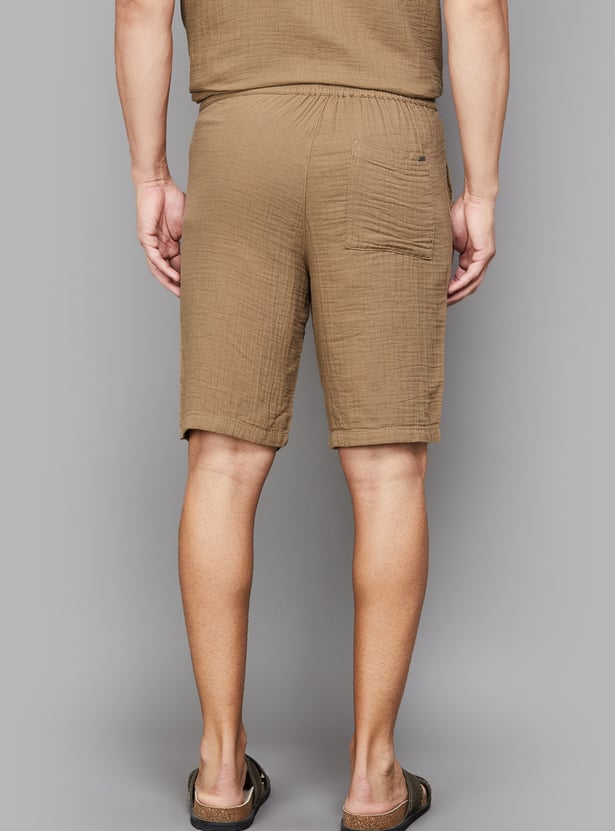 UNITED COLORS OF BENETTON Textured Shorts