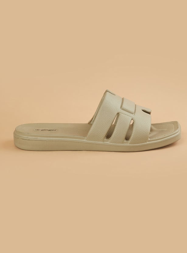 GINGER Textured Flip Flops