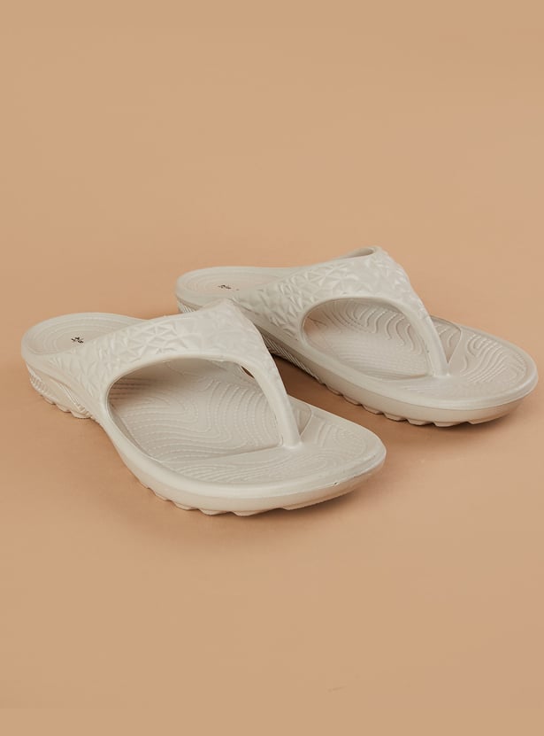 GINGER Embossed Flip Flops