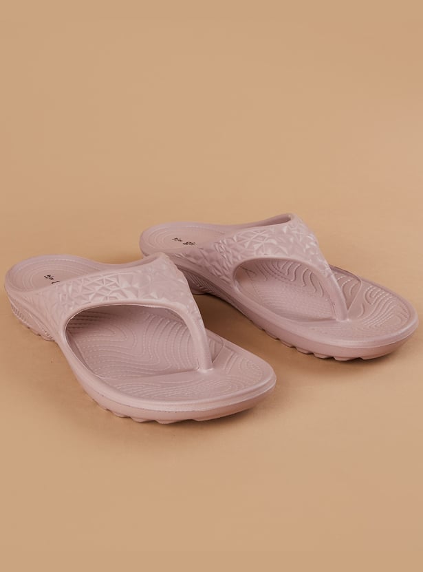 GINGER Embossed Flip Flops