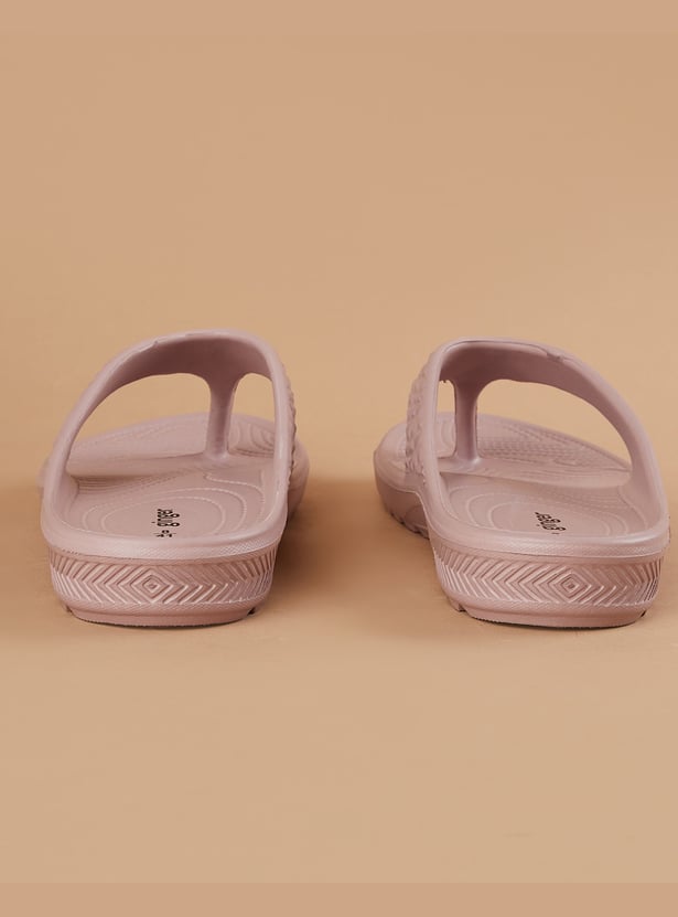 GINGER Embossed Flip Flops