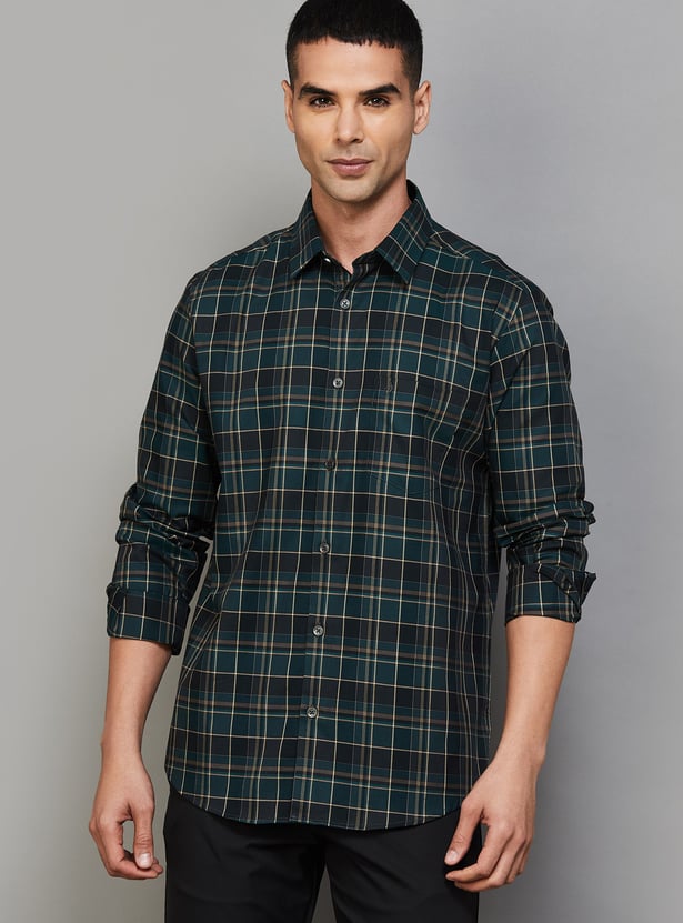 INDIAN TERRAIN Checked Classic Fit Shirt