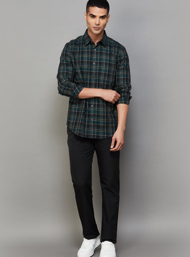 INDIAN TERRAIN Checked Classic Fit Shirt