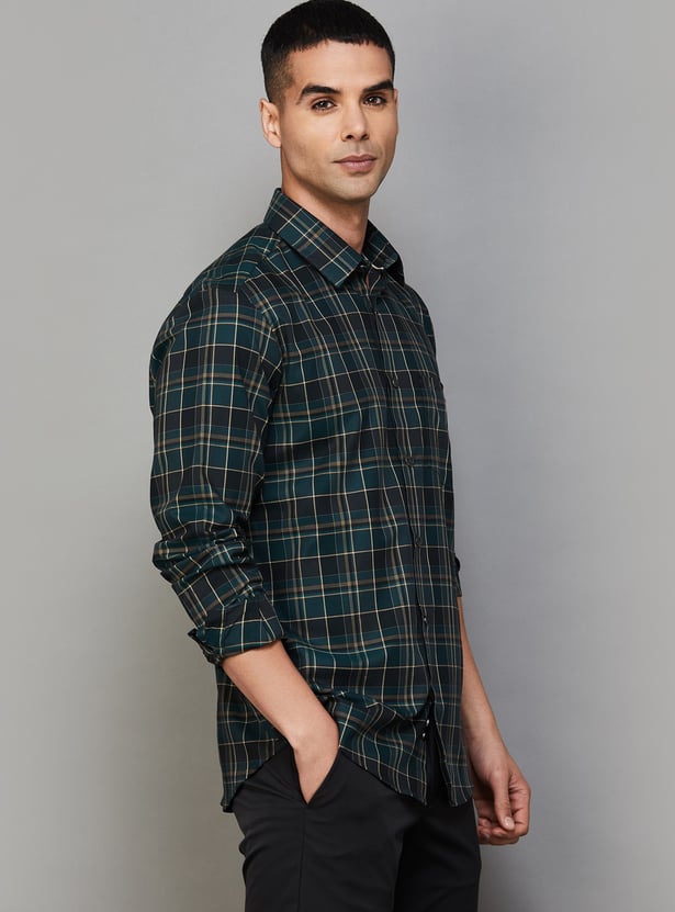 INDIAN TERRAIN Checked Classic Fit Shirt