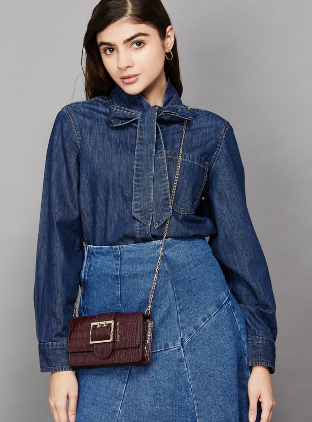 ELLE Textured Sling Bag
