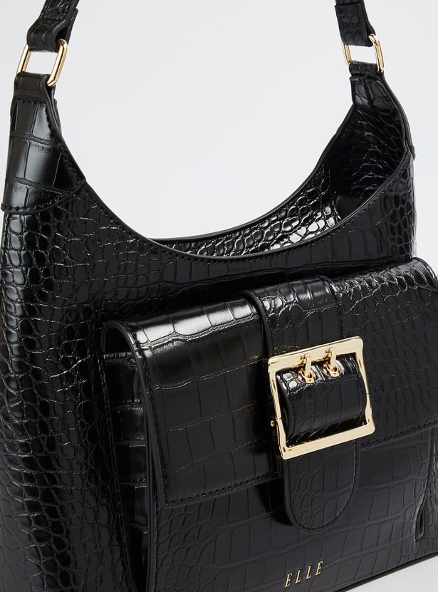 ELLE Textured Shoulder Bag