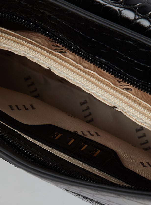 ELLE Textured Shoulder Bag