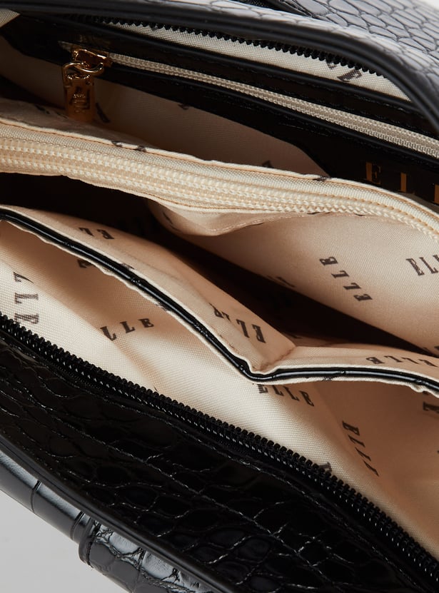 ELLE Textured Shoulder Bag
