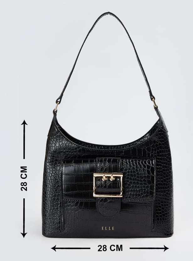 ELLE Textured Shoulder Bag