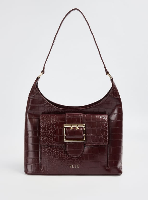 ELLE Textured Shoulder Bag