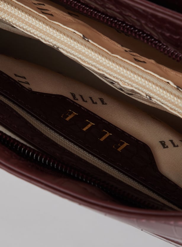 ELLE Textured Shoulder Bag
