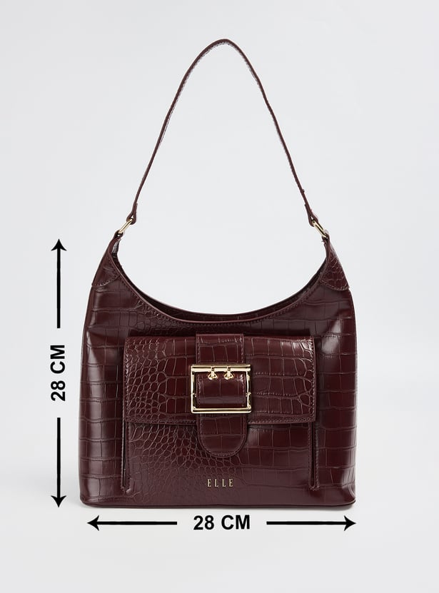 ELLE Textured Shoulder Bag