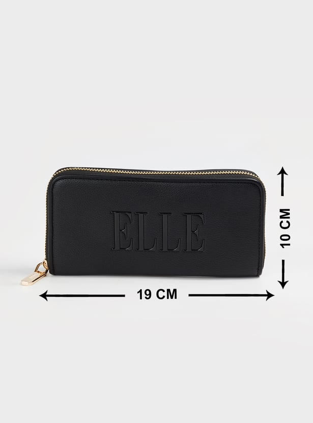 ELLE Textured Wristlet Wallet