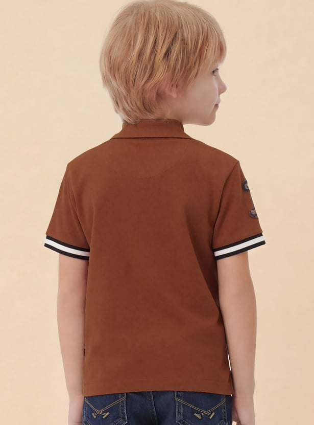 US POLO ASSN KIDS Boys Embroidered Polo T-shirt