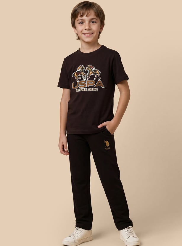 US POLO ASSN KIDS Boys Graphic Print T-shirt