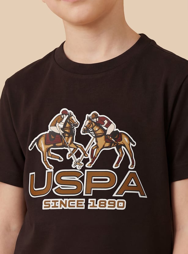 US POLO ASSN KIDS Boys Graphic Print T-shirt