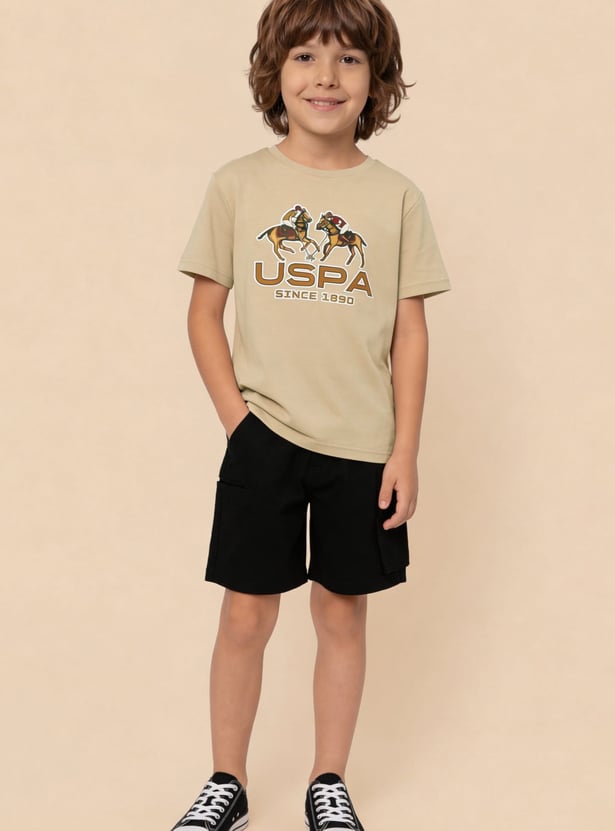 US POLO ASSN KIDS Boys Graphic Print T-shirt