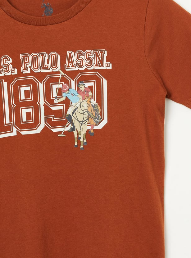 US POLO ASSN KIDS Boys Graphic Print T-shirt