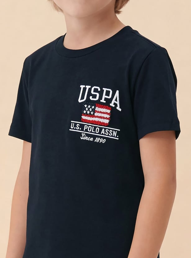 US POLO ASSN KIDS Boys Brand Embroidered T-Shirt