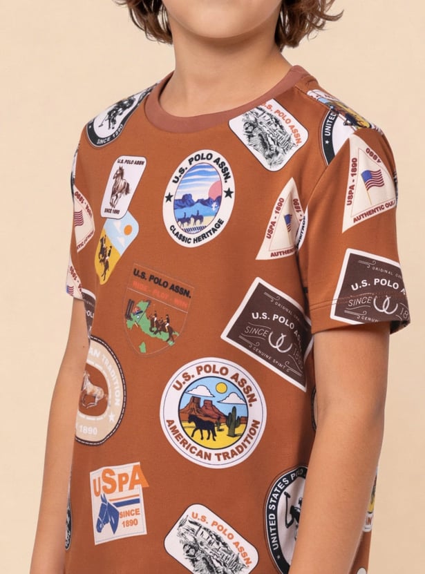 US POLO ASSN KIDS Boys Printed T-shirt