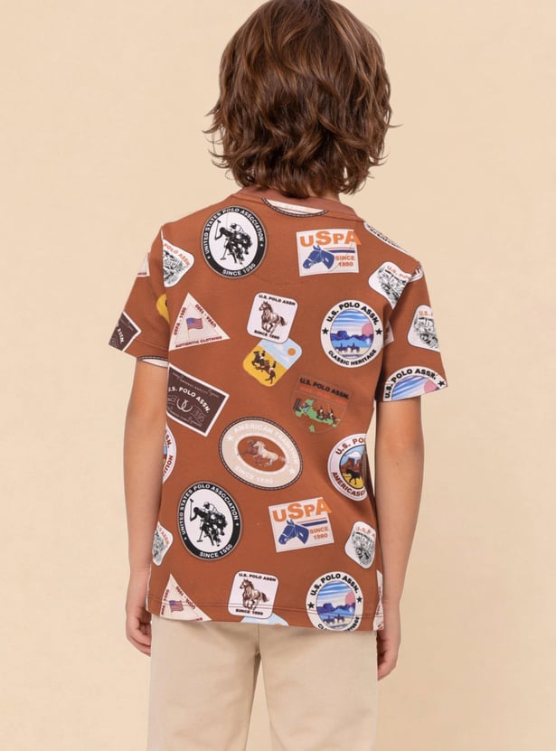 US POLO ASSN KIDS Boys Printed T-shirt