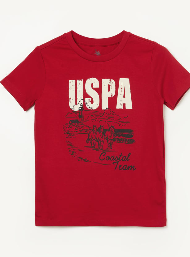 US POLO ASSN KIDS Boys Printed T-shirt