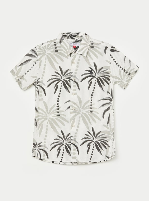 US POLO ASSN KIDS Boys Printed Shirt