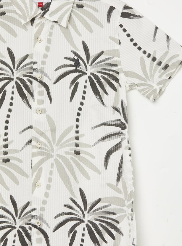 US POLO ASSN KIDS Boys Printed Shirt