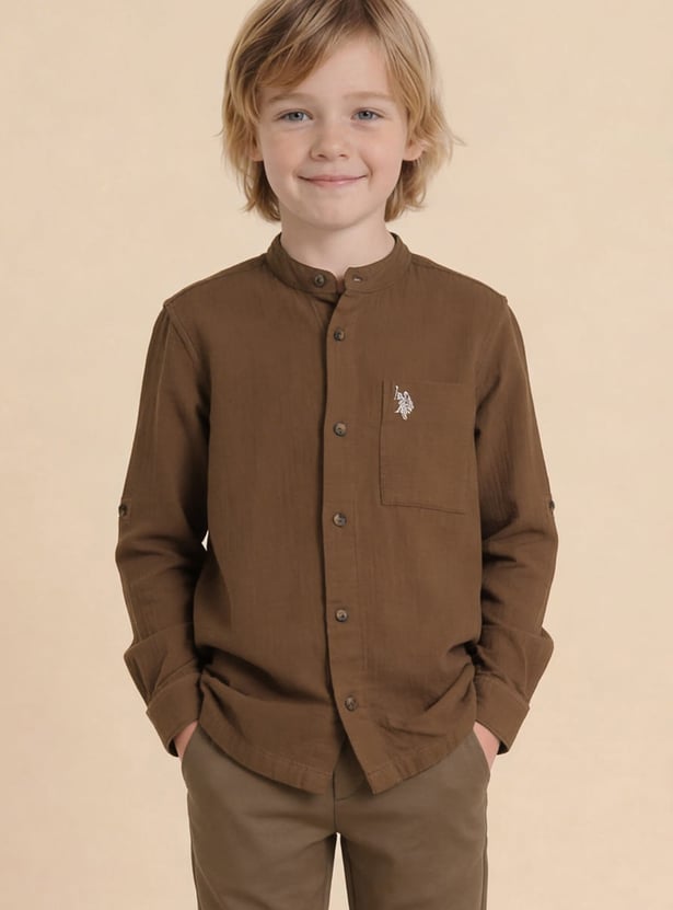 US POLO ASSN KIDS Solid Shirt