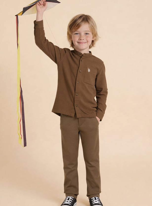 US POLO ASSN KIDS Solid Shirt