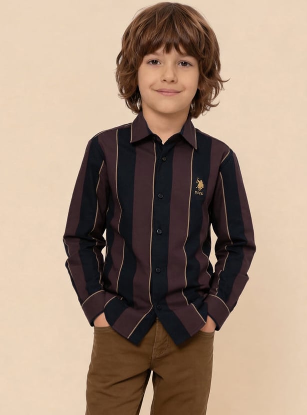 US POLO ASSN KIDS Boys Striped Shirts