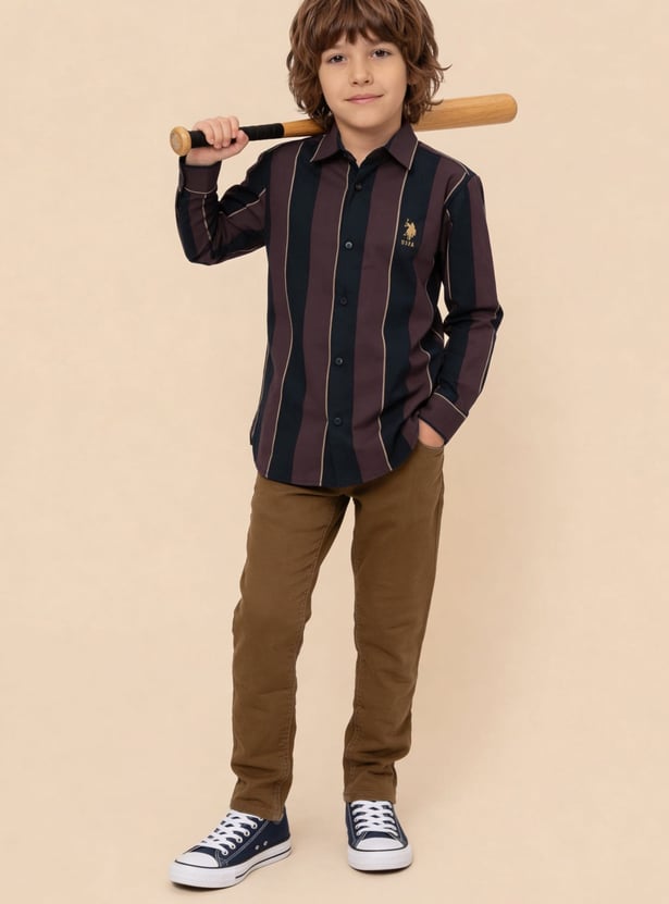 US POLO ASSN KIDS Boys Striped Shirts