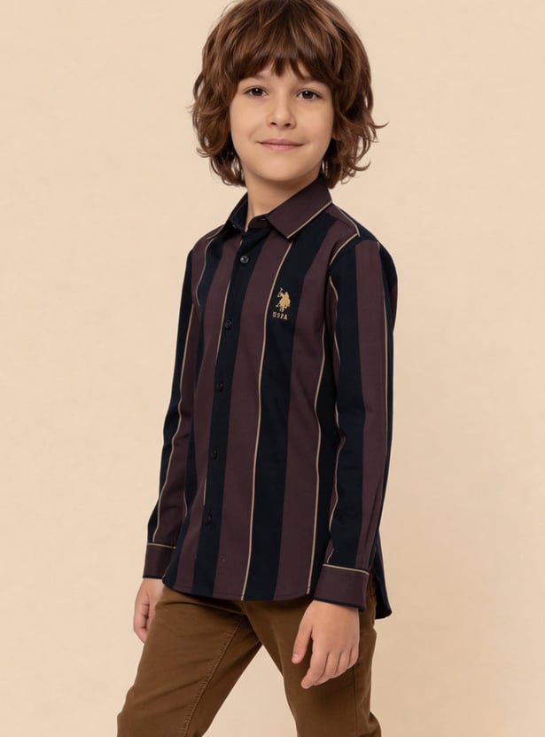 US POLO ASSN KIDS Boys Striped Shirts