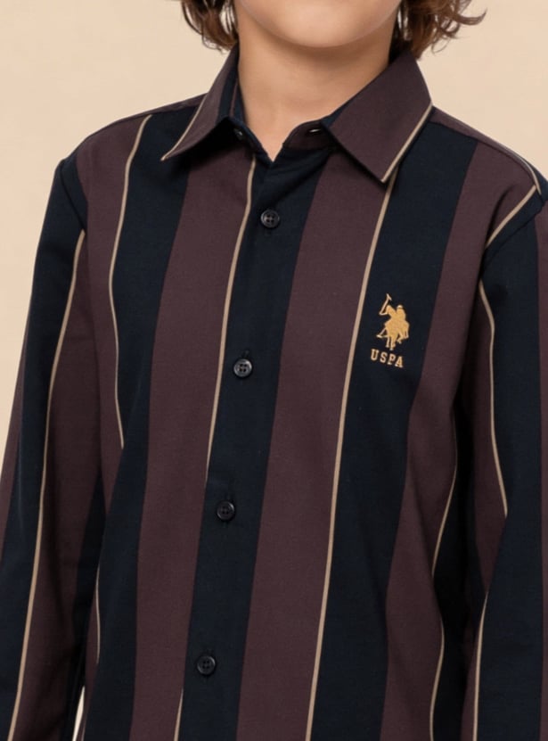 US POLO ASSN KIDS Boys Striped Shirts